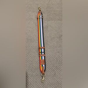 Coach retail rainbow web strap